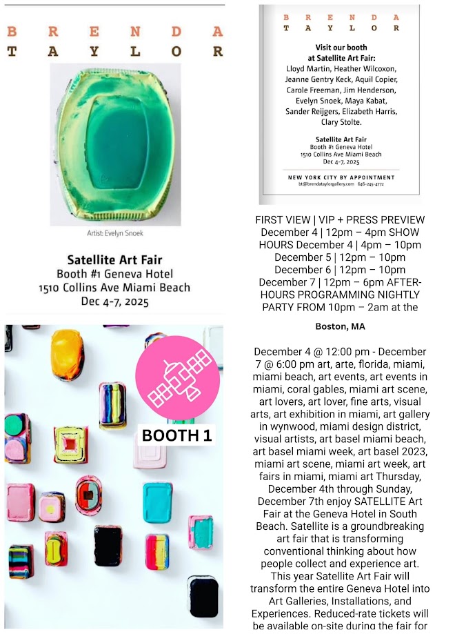 SATELLITE Art Fair 2025, Miami Beach (USA)